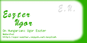 eszter ugor business card